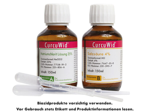 Natriumchlorit 25% + Salzsäure 4% Ph.Eur. Set 2x150ml