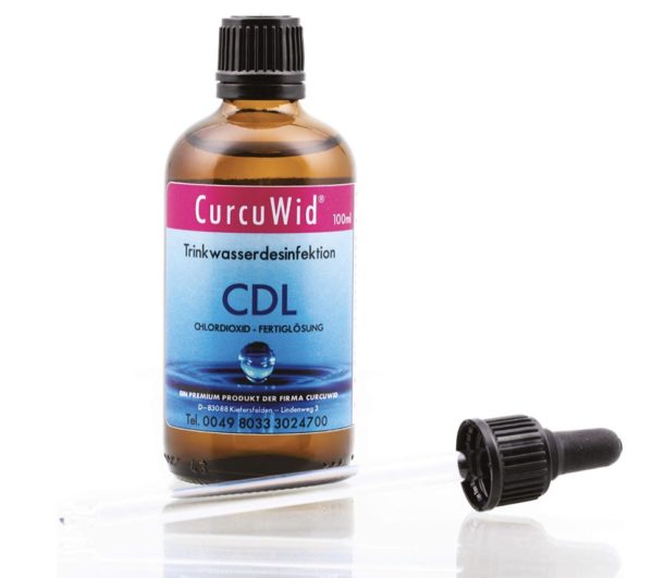 CurcuWid CDL / CDS Chlordioxid Fertiglösung 0,3 % mit extra Glas-Pipette