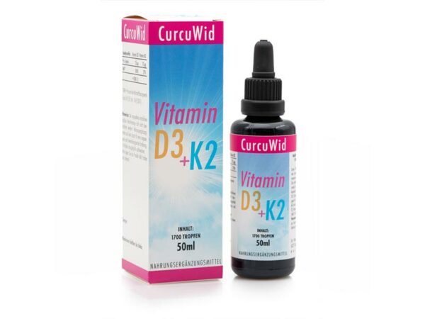 Vitamin D3+K2 MK7 All-Trans/Laborgeprüft/Ph.Eur. / 50ml / Miron Glas