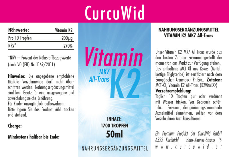 Vitamin K2 MK7 All-Trans / Laborgeprüft/Ph.Eur. / 50ml / Miron Glas mit Glaspipette – Bild 2