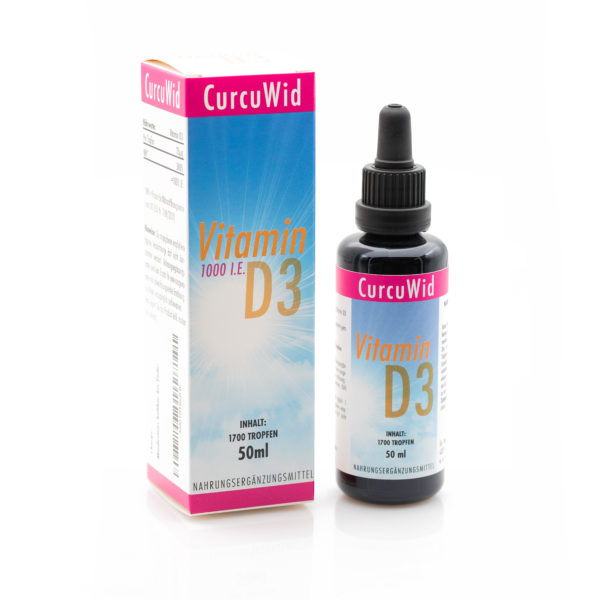 Vitamin D3 / Laborgeprüft / 1000 I.E. pro Tropfen/Ph.Eur. / 50ml / Miron Glas mit Glaspipette
