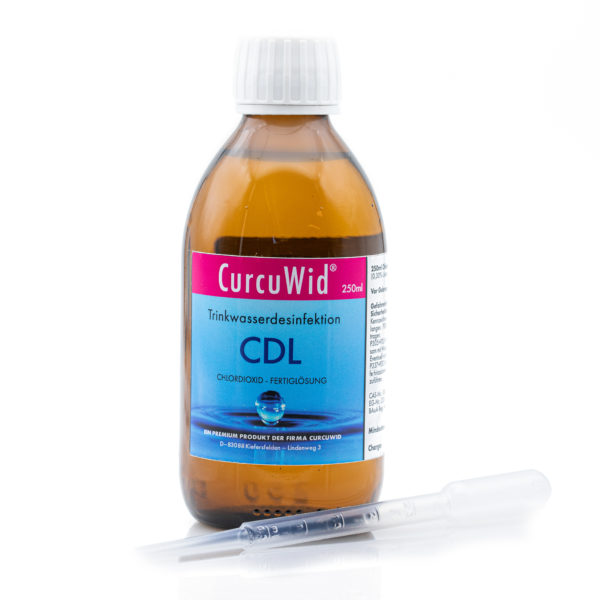 CurcuWid CDL / CDS Chlordioxid Fertiglösung 0,3% 250ml mit HDPE Pipette